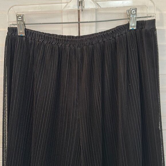 Cocktail Evening Pants Size Medium Vintage 80s Riazee Wide Leg - Picture 2 of 8